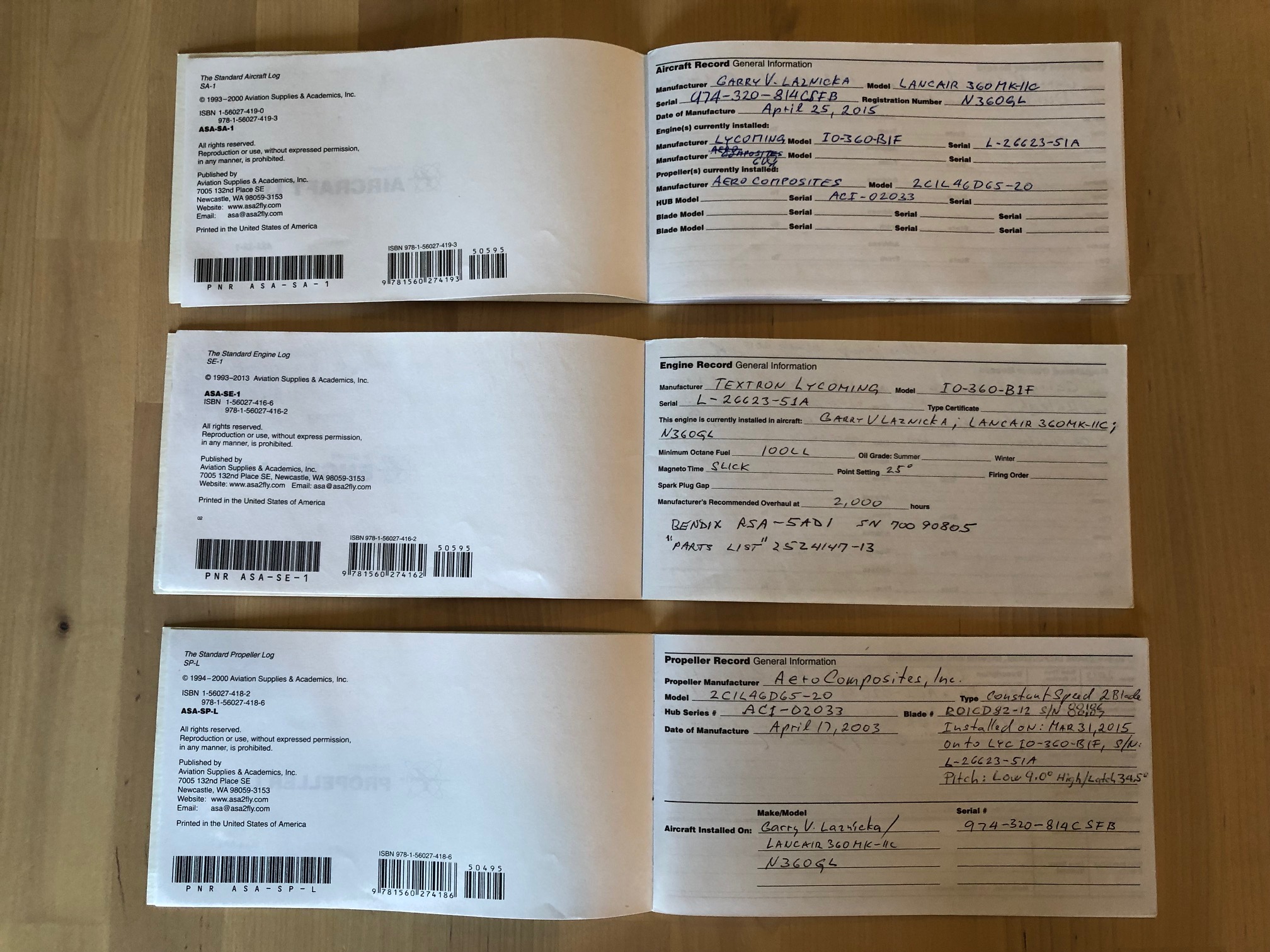 Lancair 360 MKIIc N360GL document