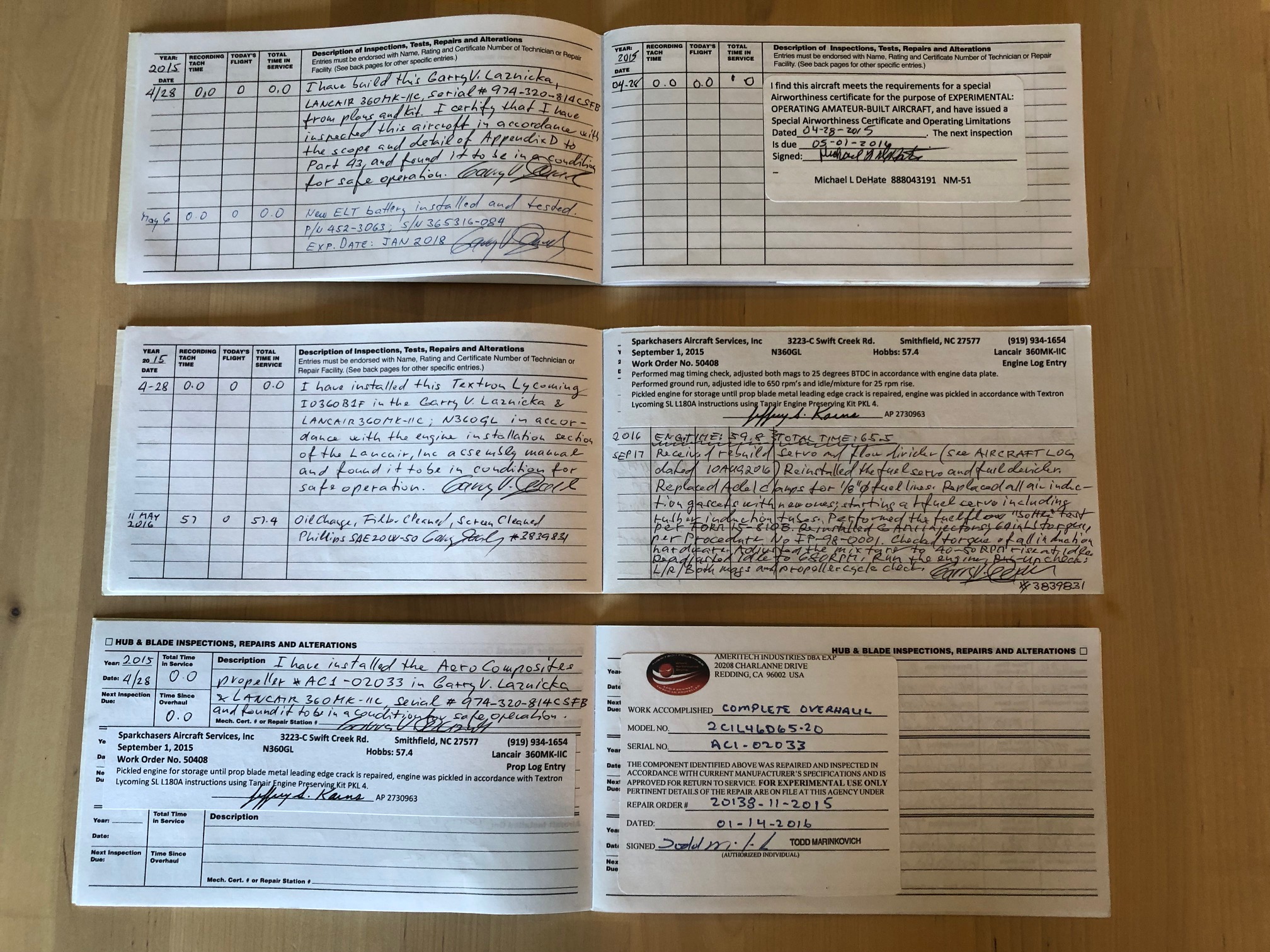 Lancair 360 MKIIc N360GL document